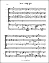 Auld Lang Syne SATB choral sheet music cover